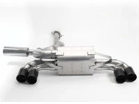 100% Bolt-On Free Flow Exhaust with Black Tips for BMW 1M E82